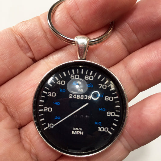 Vintage Dodge Ramcharger 100 MPH Speedometer Gauge 1.2" Diameter Keychain