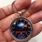 Ford Racing 10K RPM Tachometer Gauge 1.2" Diameter Keychain
