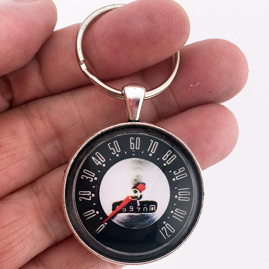 Ford Fairlane 120 MPH Speedometer Gauge 1.2" Diameter Keychain