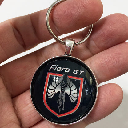 Vintage Pontiac Fiero GT Emblem 1.2" Diameter Keychain