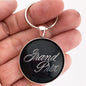 Vintage Pontiac Grand Prix Fender emblem Badge Ornament 1.2" Diameter Keychain