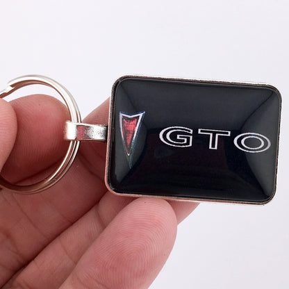 Vintage Pontiac GTO Quarter Panel Emblem 1" x 1.25" Diameter Keychain