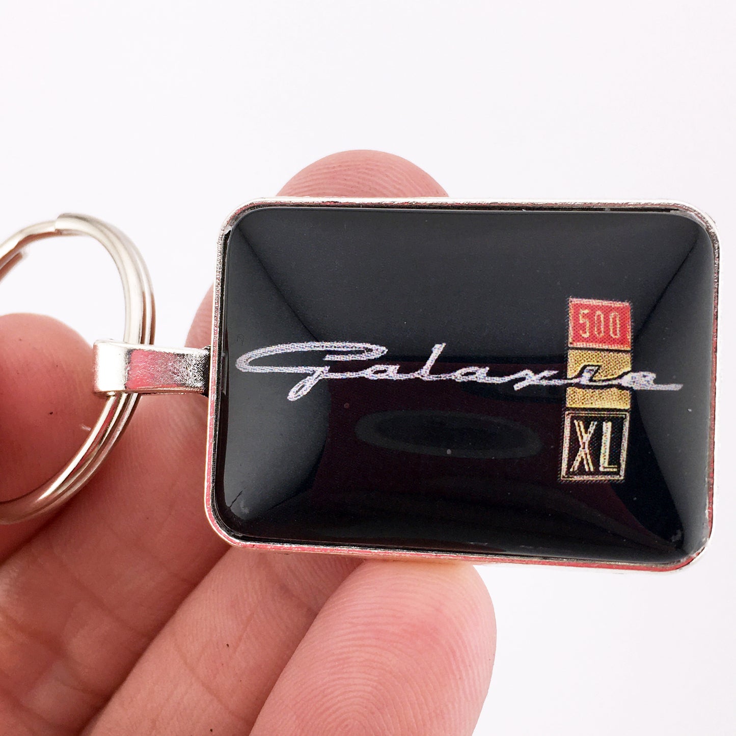 Vintage Ford Galaxie 500 XL Fender Emblem 1" x 1.25" Diameter Keychain