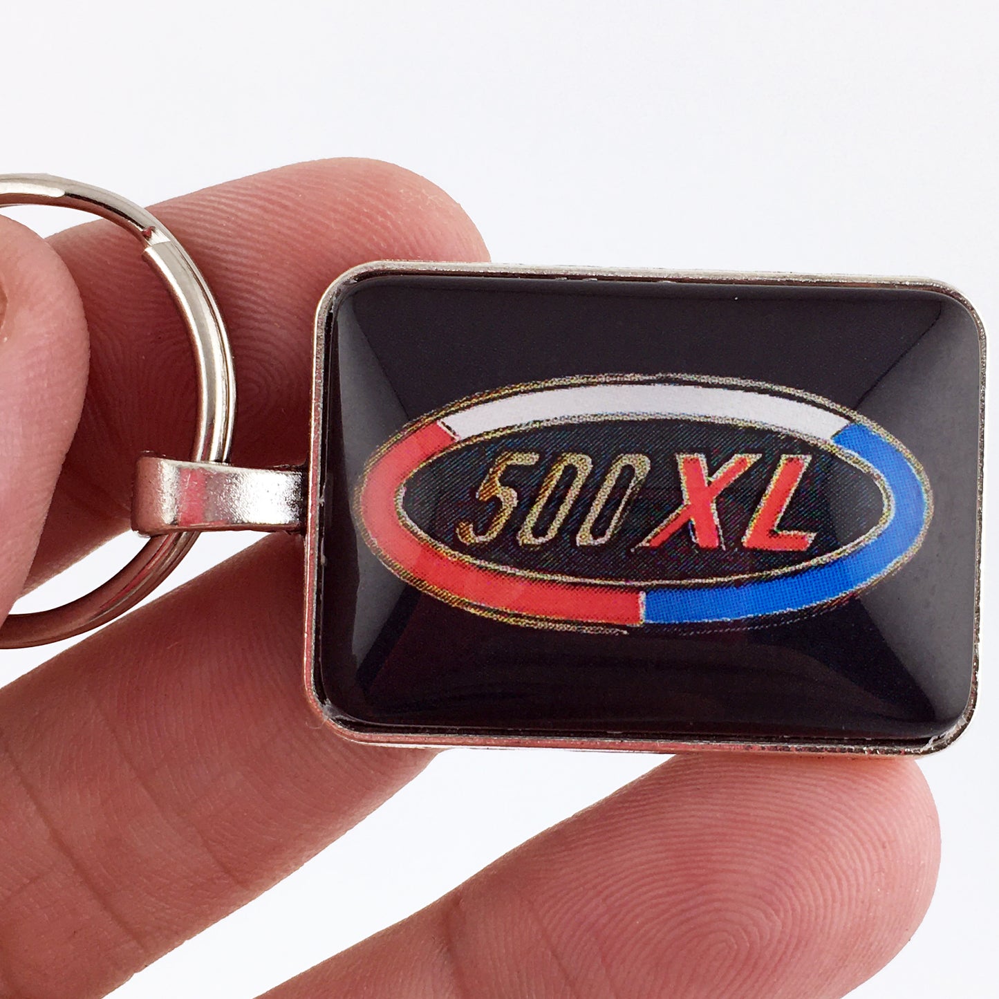 Vintage Ford Galaxie 500 XL Fender Emblem 1" x 1.25" Diameter Keychain