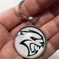 Vintage Dodge Hellcat Emblem Badge Ornament Logo 1.2" Diameter Keychain