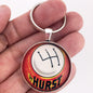 Vintage Hurst 4 Speed Magazine Ad Shift Knob 1.2" Keychain