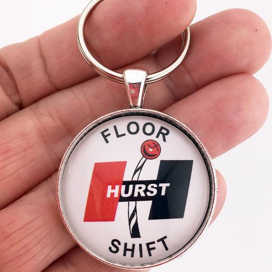 Vintage Hurst Shift Knob Ad 1.2" Keychain