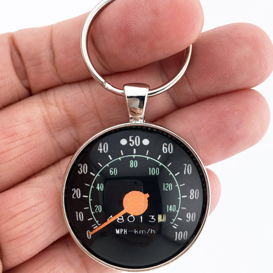 Vintage Chevrolet 1970-1978 Truck 100 MPH Speedometer 1.2" Keychain