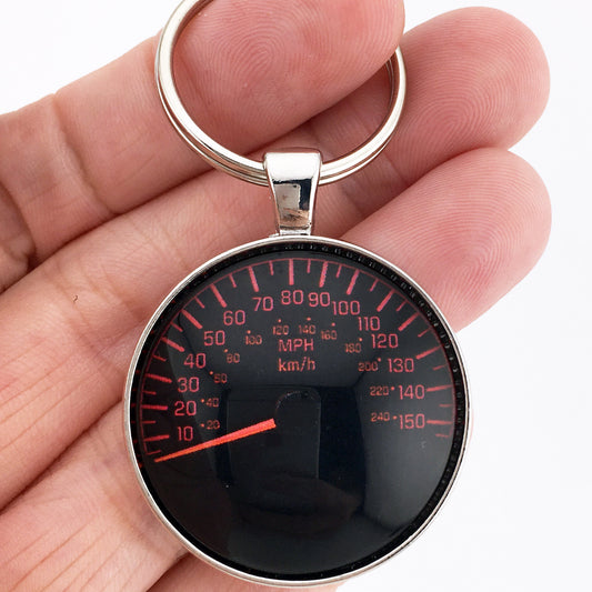 Vintage 1993 Pontiac Firebird SLP 150 MPH Speedometer 1.2" Diameter Keychain