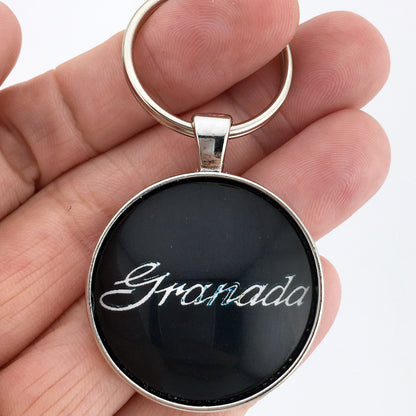 Vintage 1975-1980 Ford Granada Fender Emblem Logo 1.2" Diameter Keychain
