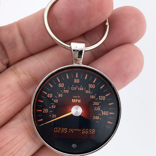 Vintage 2000's BMW Z8 160 MPH Speedometer 1.2" Diameter Keychain
