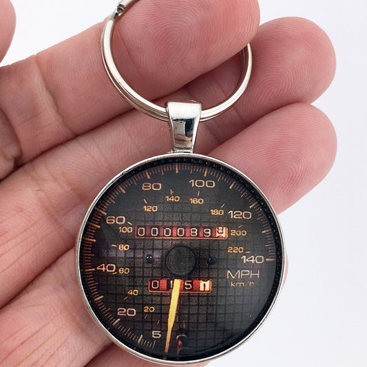 Vintage 1989 Pontiac Turbo Trans Am 150 MPH Speedometer 1.2" Diameter Keychain