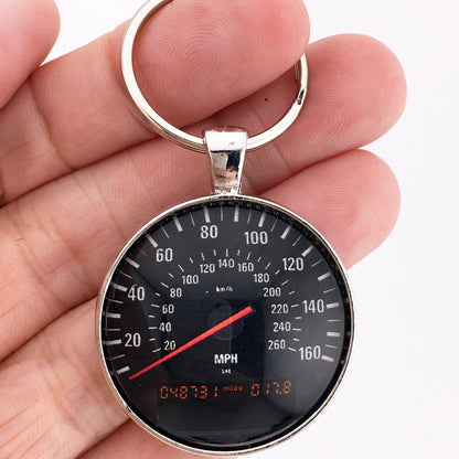 Vintage 1990's BMW M3 160 MPH Speedometer 1.2" Diameter Keychain