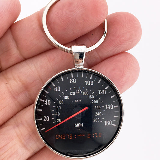 Vintage 1990's BMW M3 160 MPH Speedometer 1.2" Diameter Keychain