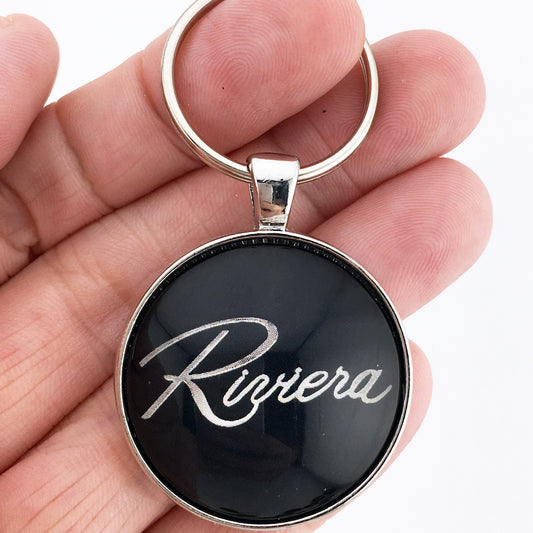 Vintage 1979-1985 Buick Riviera Emblem Badge 1.2" Keychain
