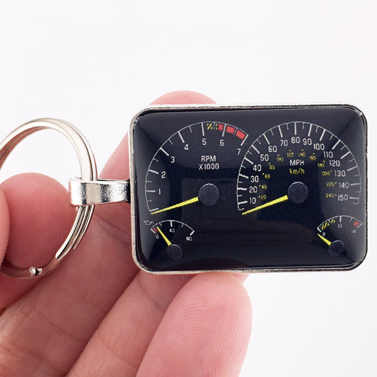 1993-1996 Pontiac Firebird Trans Am Formula Gauges 1" x 1.25" Dia. Keychain