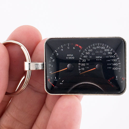 1997-2002 Camaro SS 35th Anniversary Instrument Gauges 1" x 1.25" Diameter Keychain
