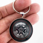 Vintage Ford MAGNUM 500 WHEEL Mustang Fairlane Falcon 1.2" Diameter Keychain