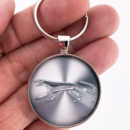 Vintage Mercury Cougar Chrome Emblem Badge Logo 1.2" Diameter Keychain