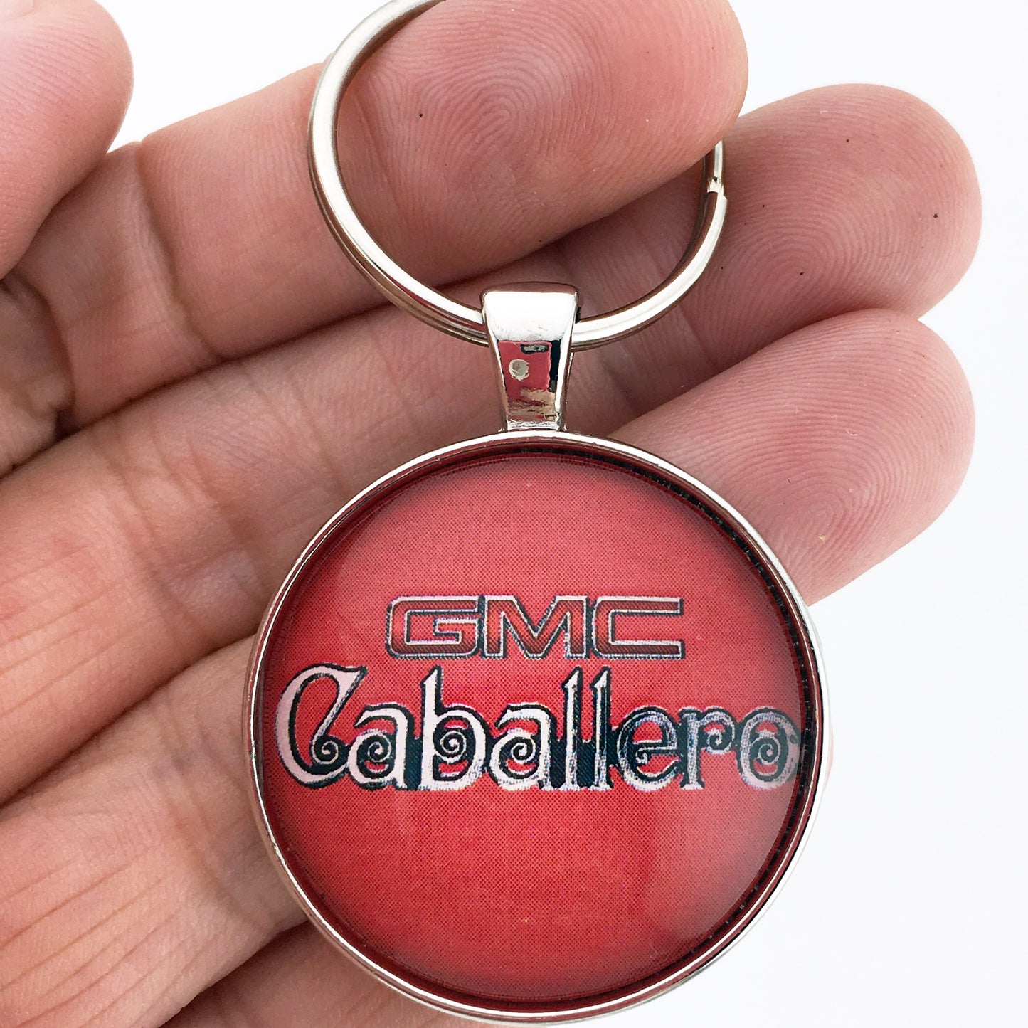 Vintage GMC Caballero Emblem Badge Logo 1.2" Keychain