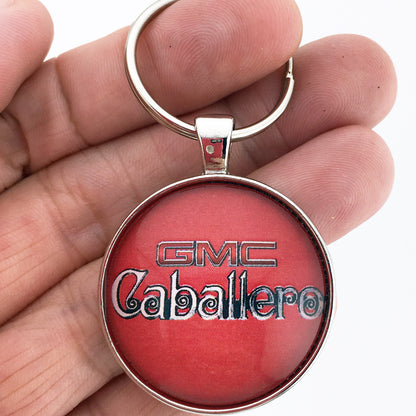 Vintage GMC Caballero Emblem Badge Logo 1.2" Keychain