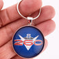 Vintage Ford Fairlane 260 Falcon Emblem Badge Logo 1.2" Diameter Keychain