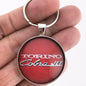 Vintage Ford Torino Cobra Jet Emblem Badge Logo 1.2" Diameter Keychain