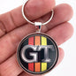 Vintage Toyota Celica GT Tri Stripe Logo Emblem Badge 1.2" Keychain