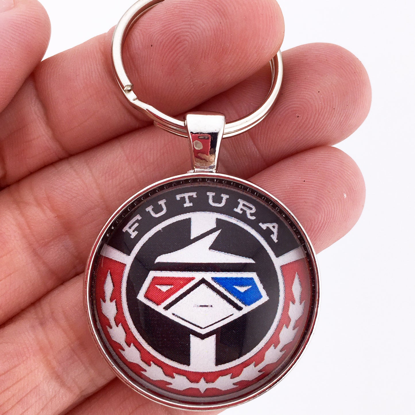 Vintage 1968-69 FORD FALCON SPORTS COUPE FUTURA Emblem 1.2" Diameter Keychain
