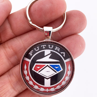 Vintage 1968-69 FORD FALCON SPORTS COUPE FUTURA Emblem 1.2" Diameter Keychain