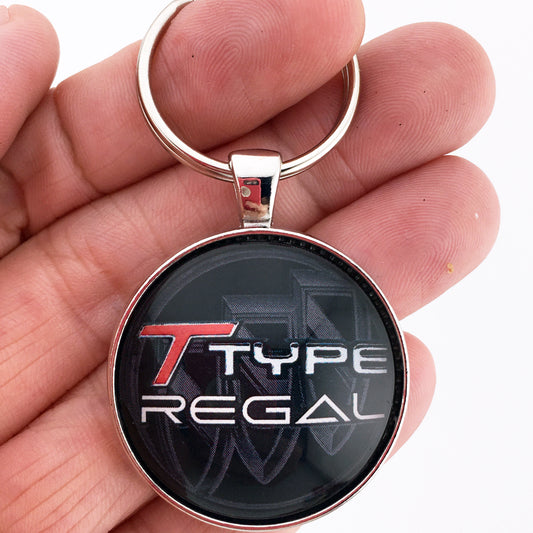 Vintage 1984-1987 Buick T Type Regal Emblem Badge 1.2" Keychain