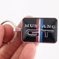 Vintage Mustang GT Chrome Trunk Fender Emblem Badge 1" x 1.25" Diameter Keychain