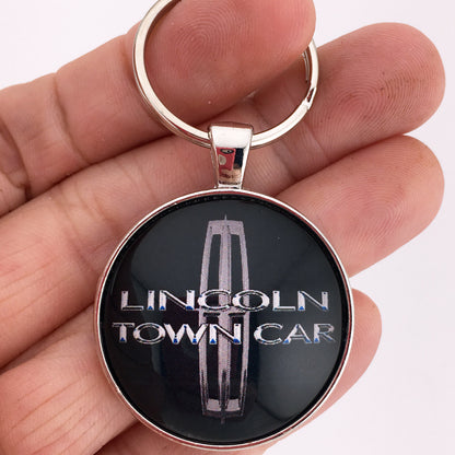 Lincoln 2003-2007 Town Car Emblem Badge Logo 1.2" Diameter Keychain