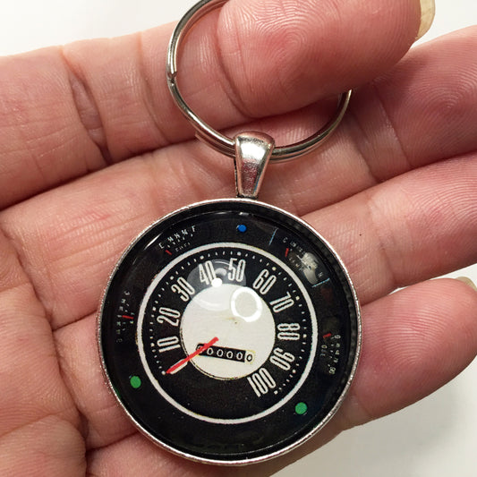 Ford F150 F100 Truck Bronco 100 MPH Speedometer Gauge 1.2" Diameter Keychain