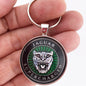 Supercharged Jaguar XKR XK8 Hood Bonnet Emblem Badge 1.2" Diameter Keychain
