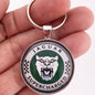 Supercharged Jaguar XKR XK8 Hood Bonnet Emblem Badge 1.2" Diameter Keychain