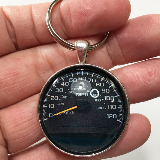 Vintage 2003-2006 Chevrolet Tahoe 120 MPH Speedometer Manual 1.2" Keychain