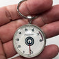 Acura 8K RPM Tachometer Gauge Manual Transmission 1.2" Diameter Keychain