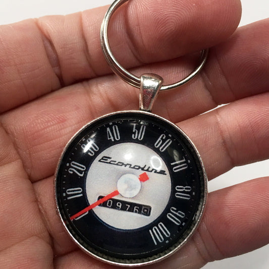 Ford Econoline Van 100 MPH Speedometer Gauge 1.2" Diameter Keychain