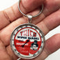 Vintage Trico Wiper Blades and Solvent "Thermometer" Gauge 1.2" Diameter Keychain