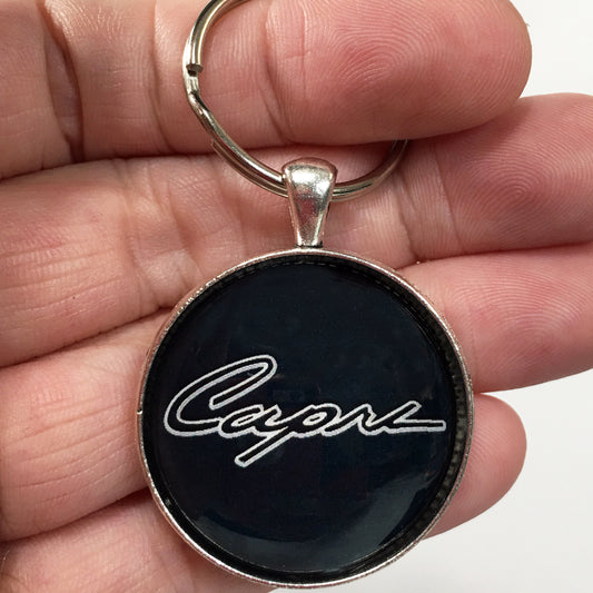 Vintage Mercury Capri Emblem Badge Logo 1.2" Diameter Keychain
