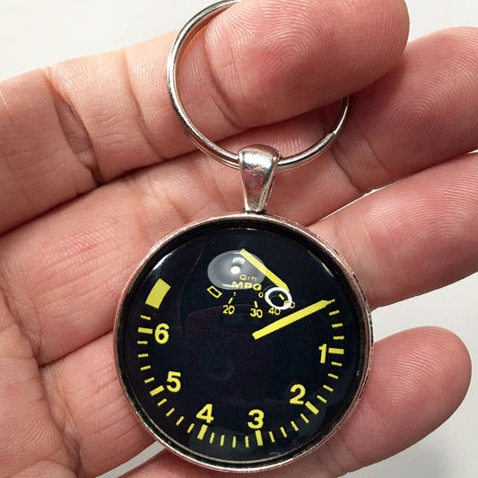 Vintage Porsche 944 6K Tachometer Gauge 1.2" Diameter Keychain