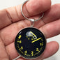 Vintage Porsche 944 6K Tachometer Gauge 1.2" Diameter Keychain
