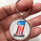 Vintage Harley Davidson #1 Emblem Badge Logo 1.2" Keychain