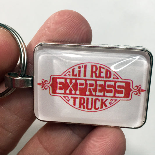Vintage Dodge Lil Red Express Pickup Truck Emblem Badge Logo 1" x 1.25" Diameter Keychain