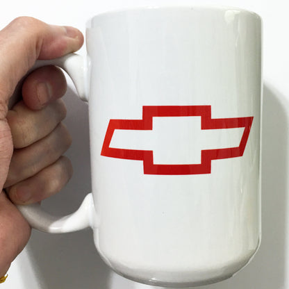 Vintage Camaro Emblem Badge Bowtie Logo LARGE 15 oz. Ceramic Mug