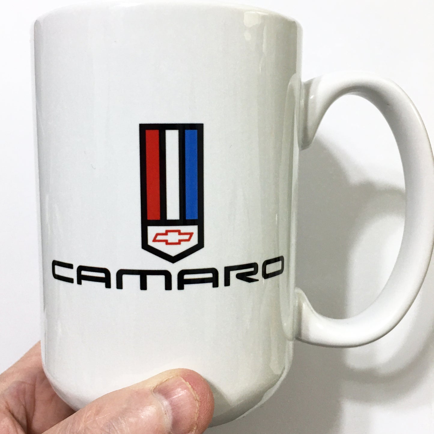 Vintage Camaro Emblem Badge Bowtie Logo LARGE 15 oz. Ceramic Mug
