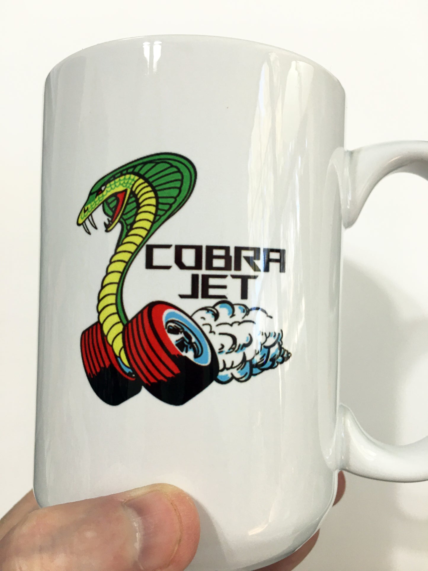 Ford Cobra Mustang Emblem and Logo Large 15 oz. Mug
