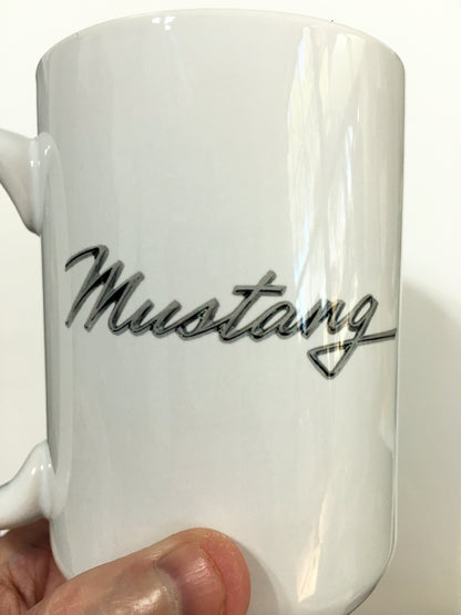 Ford Cobra Mustang Emblem and Logo Large 15 oz. Mug