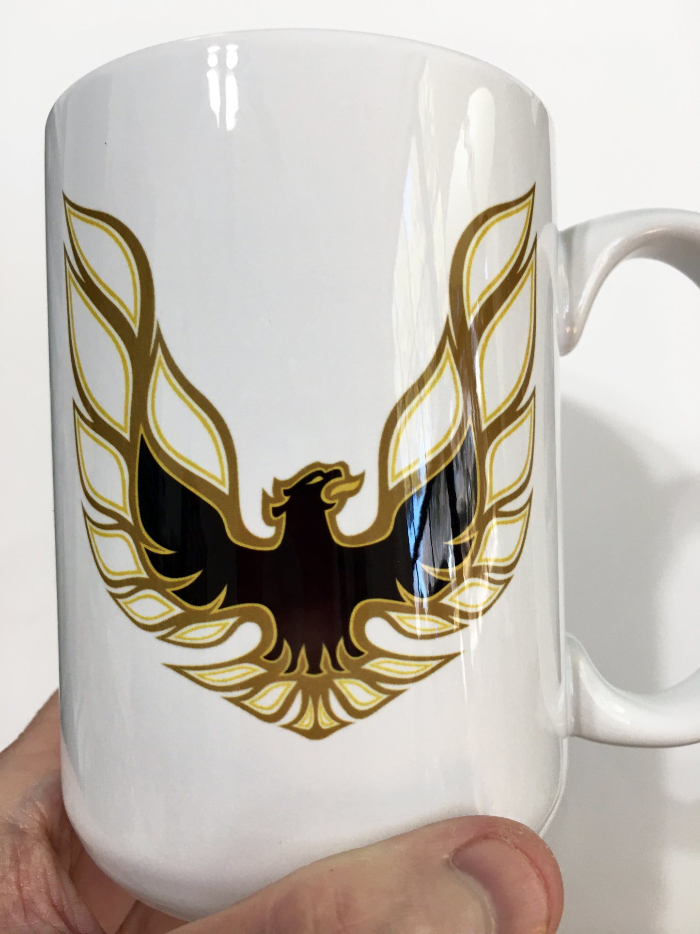 Vintage Pontiac Firebird Trans Am Emblem Badge LARGE 15 oz. Ceramic Mug